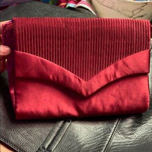 Burgundy Clutch Bag